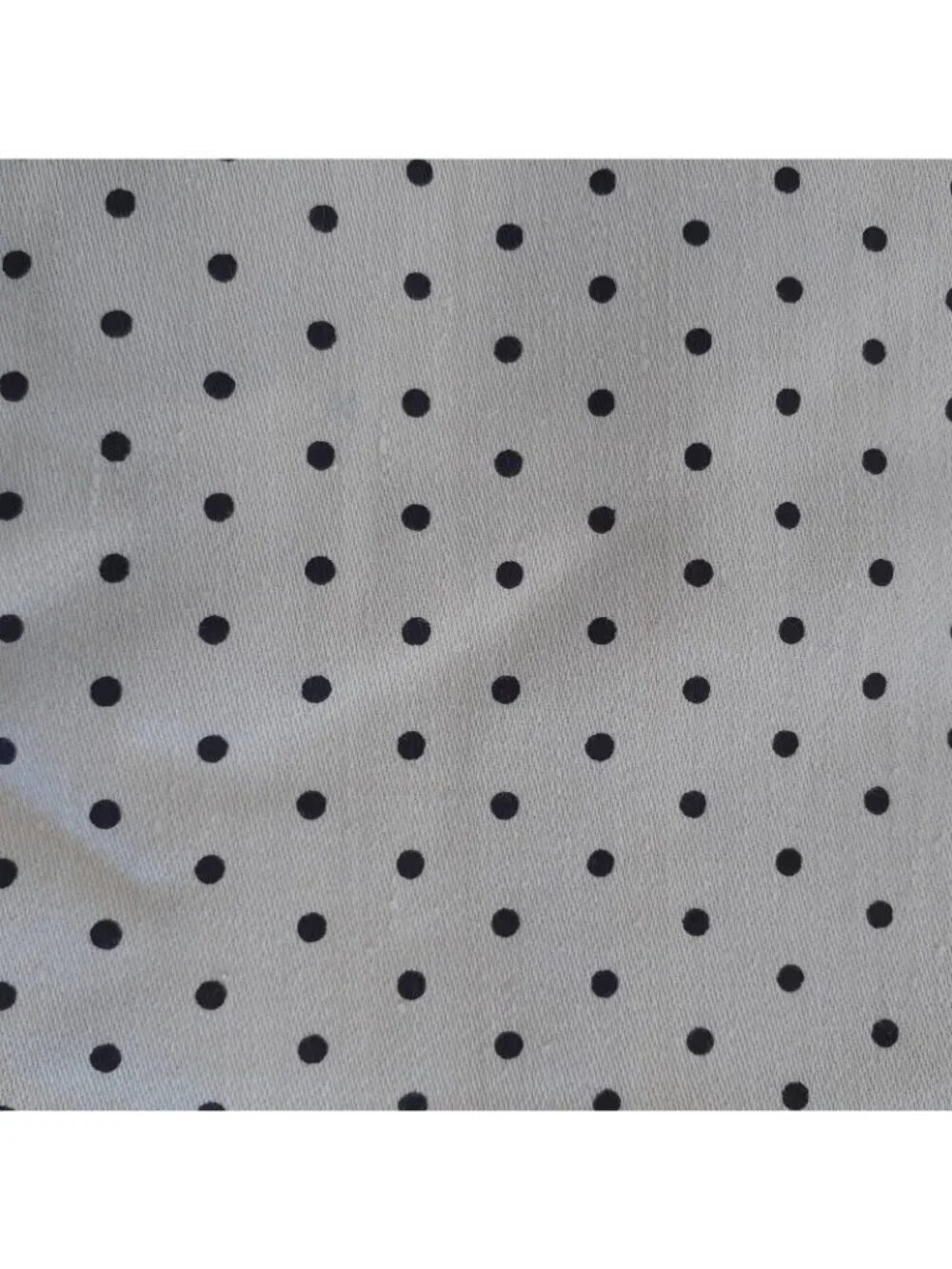 Sewing Fabric Polka Dot Cream Black Polka Dot for Pants Skirt Suit 2.5y x 28
